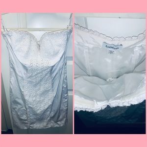 Bebe formal dress White size medium